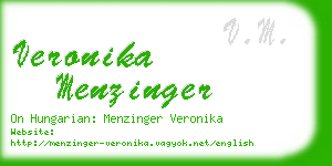 veronika menzinger business card